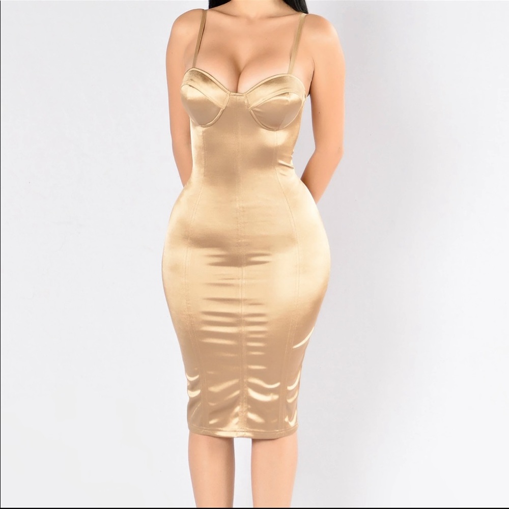 Satin Midi Dress